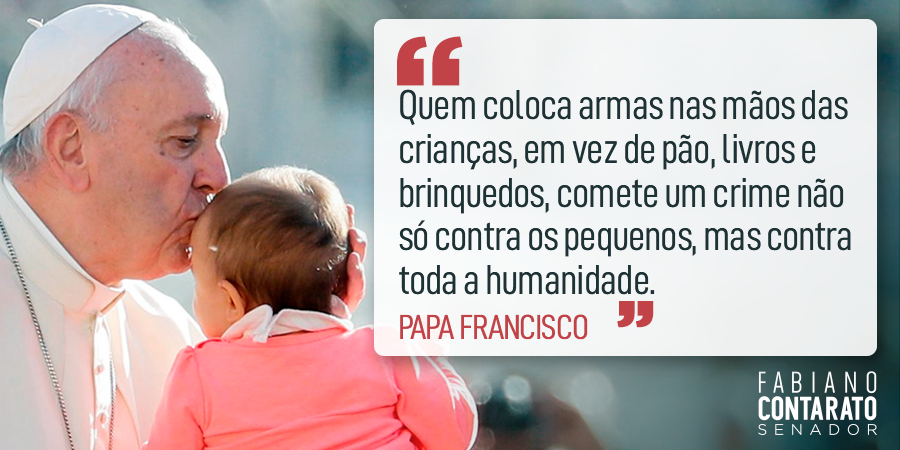 ContaratoSenado's tweet photo. Papa Francisco é inspiração! Lugar de criança é cercada de amor, cuidado e carinho. Qualquer tipo de violência e maus-tratos devem ser combatidos. Precisamos defender um mundo em que toda criança tenha segurança para crescer feliz! ❤ https://t.co/8FtETHGP1H