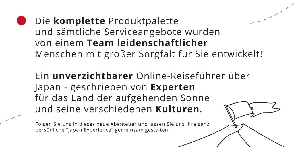 🇯🇵 40 Jahre sind mit Sicherheit ein Grund zum Feiern! 🎉

Folgen Sie uns und entdecken Sie unsere neue Website: japan-experience.com/de

Unser Mission: Ihnen das beste Japan-Erlebnis überhaupt zu bieten!