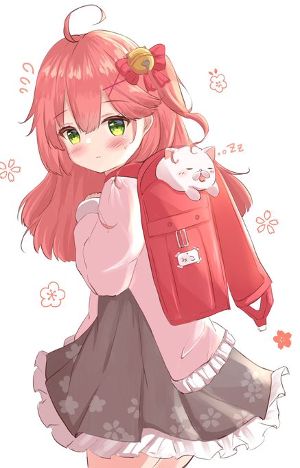 小学校のさくらみこちゃん🌸
#miko_Art 