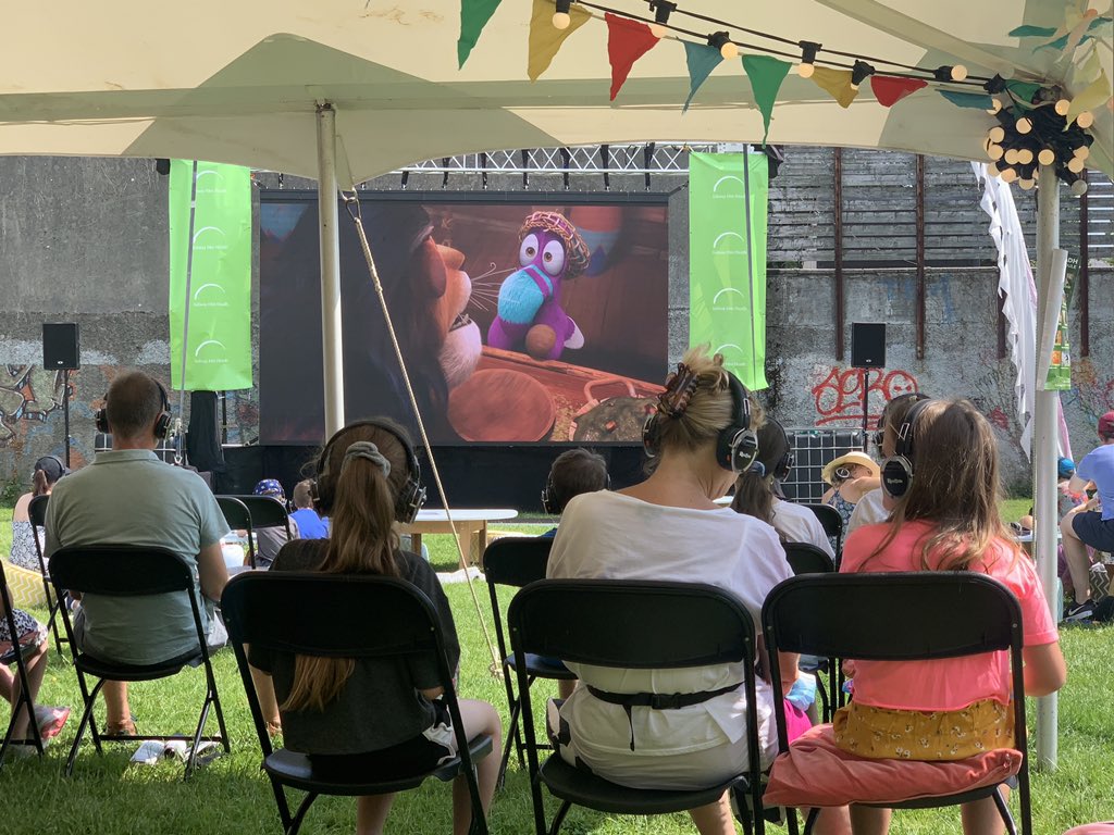 GalwayFilm's tweet photo. And we’re off! 

Day 5 of the #FilmFleadh @MoetionFilms  
#TwoByTwoOverboard is first up 
in our outdoor screening programme. 

🎫 Don’t forget you can get our online tickets here  -   https://t.co/K5CUITOufY 

&amp; indoor @PalasGalway for 2 more full days of screenings. https://t.co/o3ZypI3jVo