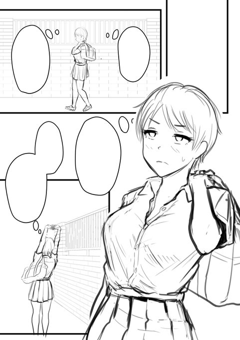 新作作業中
最近の好みはボーイッシュ女子😋 