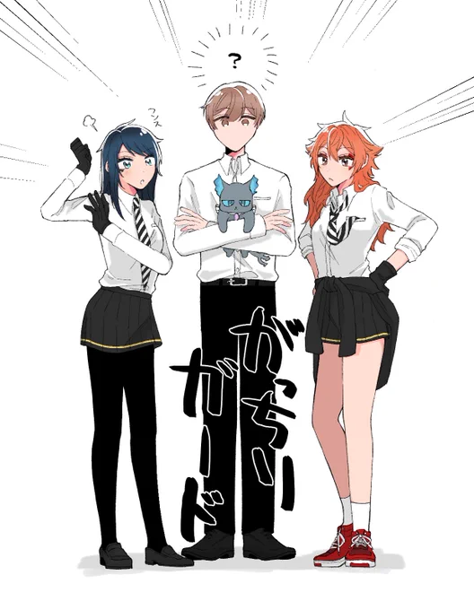 #twstプラスB 
そういうとこ💢なエデュ♀と監♂
(※女体化) 