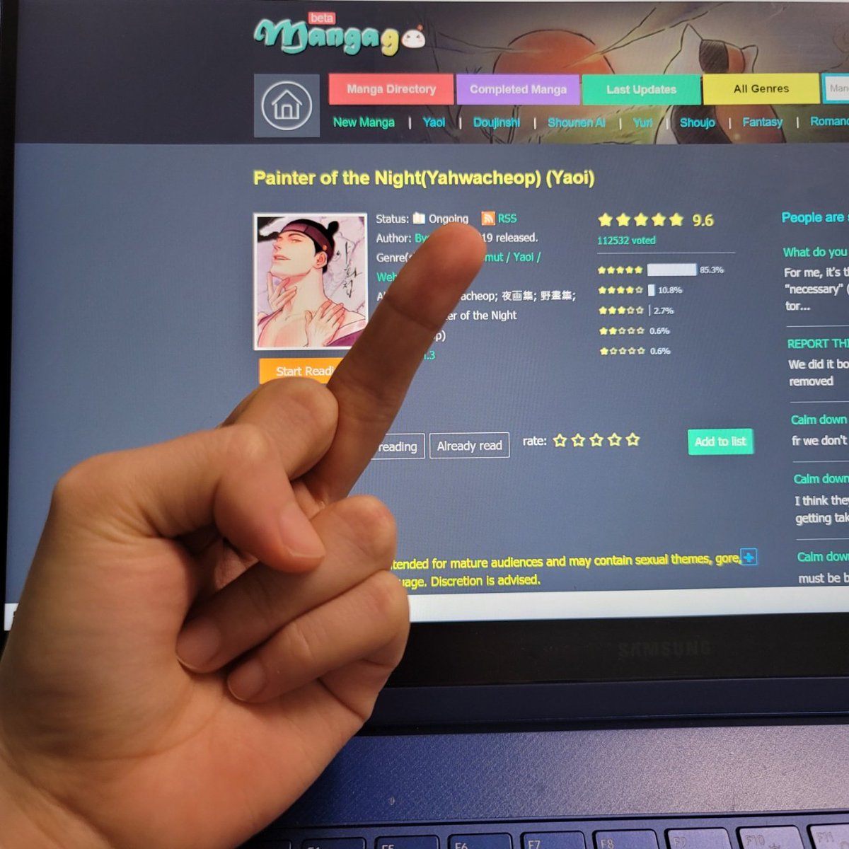 🚨Please report my cartoon on this site.🚨
mangago.me/read-manga/yah…
mangaowl.net/single/57258/p…
If I don't delete my work from the mangago, I'm even considering delaying the launch of the third part.😢
Please report my cartoon on this site.