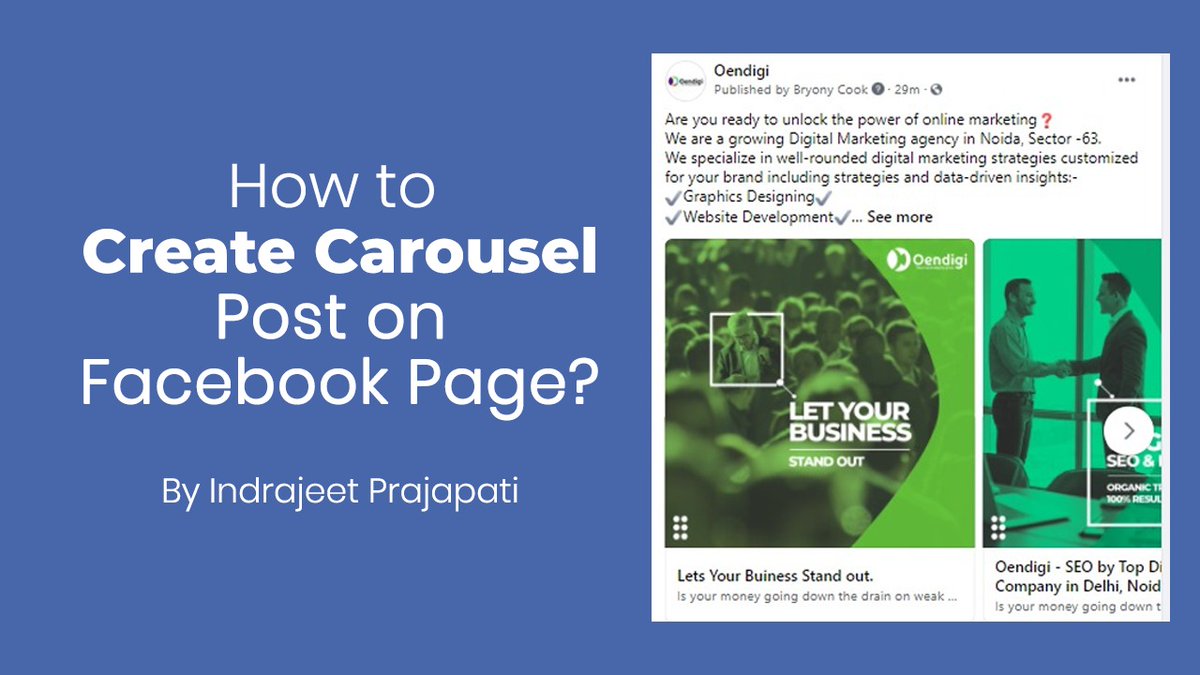 In this video we learn how to create carousel post on Facebook page. #facebook #carousel #carouselpost

youtube.com/watch?v=aFBtlU…