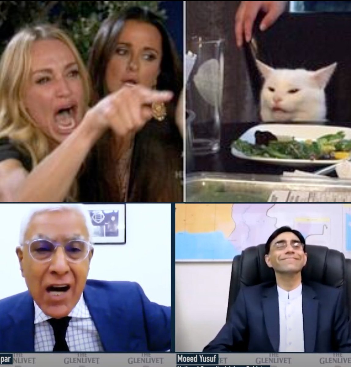 HamidRoshaan's tweet image. Watched the interview and this was the situation, satisfied. 😂😂😂😂

#KaranThapar #Moeed #PakistanNSA