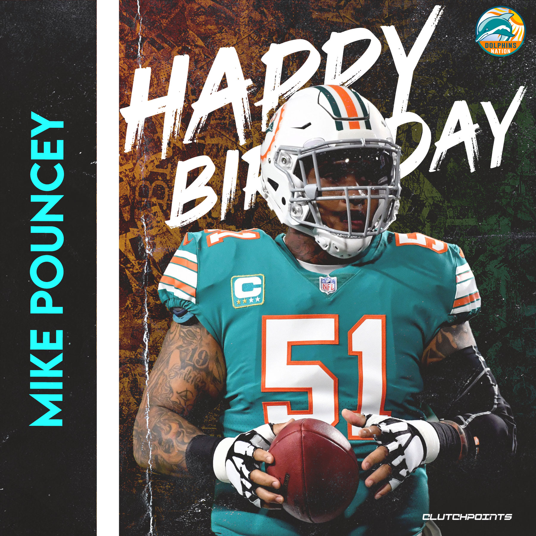 Join Dolphins Nation in wishing Mike Pouncey a happy 32nd birthday!  
