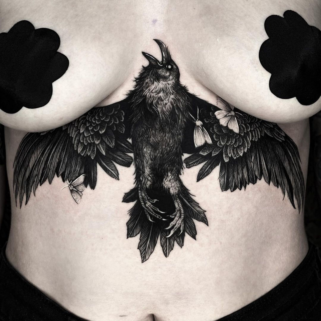 tattooshopuk's tweet image. Beautiful crow by @mattwmurray 🖤

#darkartists #blackworkerssubmission #blacktattooing #blxckink #blackwork #blackworkers #btattooing #onlythedarkest #crow #crowtattoo #tattoo #darktattoos #thetattooshopsupplies