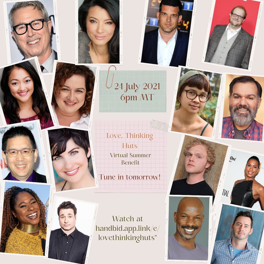 This is happening (virtually) TONIGHT &amp; I'm honored to take part in this fundraiser for such a worthy cause!
Sign up for the reading at ThinkingHuts.org &amp; check out the silent auction. All proceeds go towards printing 3D schoolrooms for children in Madagascar!