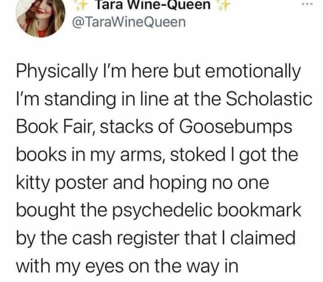 MaxWatsonBooks's tweet photo. God yes. Nothing beats the high of the Scholastic book fair! https://t.co/5vJPbSkljG