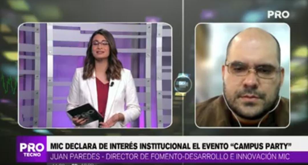 JuanParedesPY's tweet photo. Promoción de @campuspartypy 2021, apoyado por el @MIC_PY, que se extiende hasta HOY‼️
Agradecido con #PROTecno de @canalpropy con la conducción de @Palomagim y #PyNoticias de @ParaguayTVHD conducido por @Amanciolo y Matías Aranda por los espacios de promoción.
#CPDELatam #cpde2 https://t.co/XGnKFjjhIG