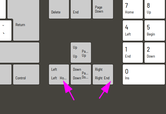quezak2's tweet photo. Got a (Linux) laptop with _funny_ Home &amp; End key placement?
Here's how to hack your keyboard layout to map them under right alt + arrows!
Now I can finally edit text again 😁
#hackoftheday

https://t.co/hMx4HyZEHH https://t.co/VXRwrVRe7Q