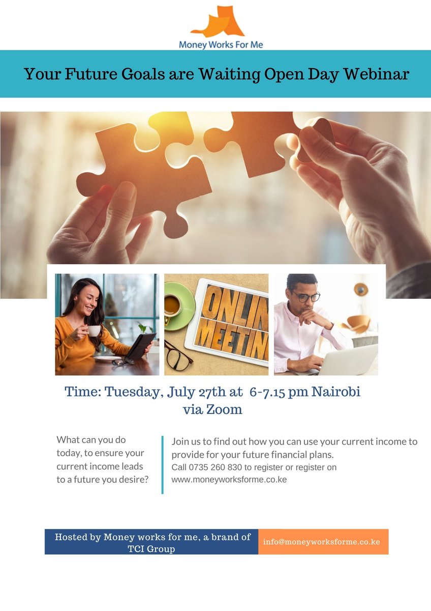 Join the webinar and grab your fantastic discount on the last season this year - moneyworksforme.co.ke