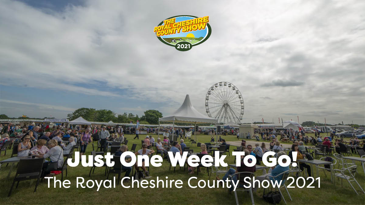 A week today, The 2021 Royal Cheshire County Show will be underway!🎉

We're soooooo excited!

What are you most looking forward to seeing at The Show?!

Remember, tickets must be purchased in advance and we have limited numbers remaining. Get yours here: royalcheshireshow.org