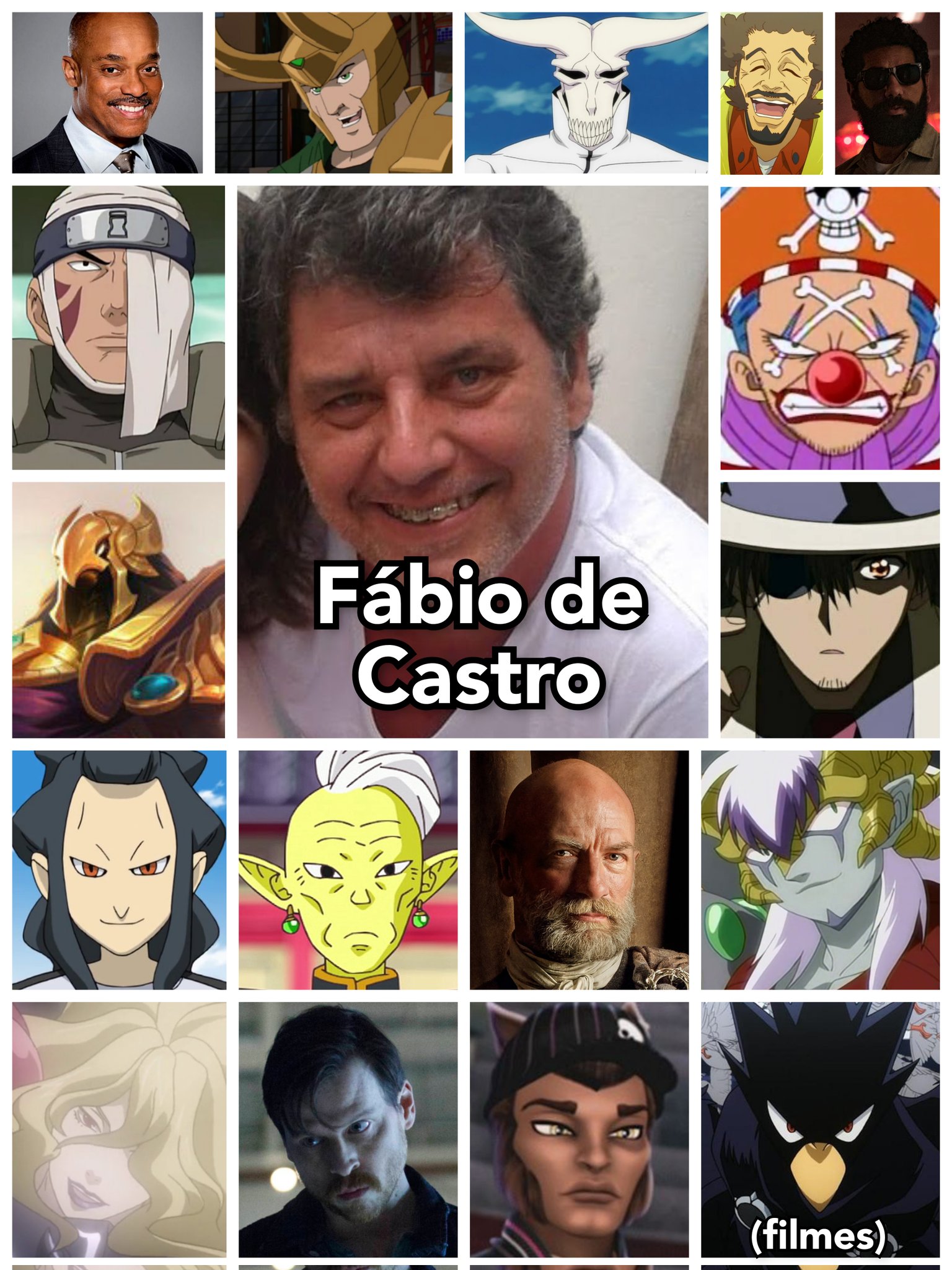 Personagens Com os Mesmos Dubladores! on X: A versatilidade deste