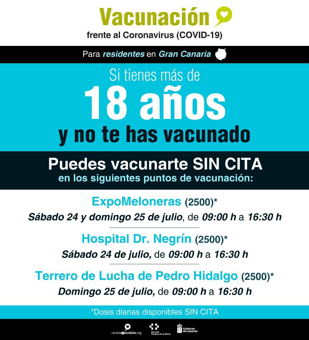 La mejor forma de protegerte y proteger a tu familia es VACUNÁNDOTE. Hoy y mañana hay puntos abiertos para los que no tienen cita. ¡¡CORDURA!!