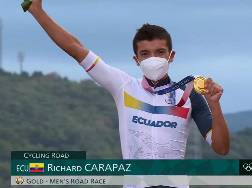 Que mas #MijindeOro, los sueños se hacen realidad <a href="/RichardCarapazM/">Richard Carapaz M</a> Grande la locomotora del Carchi lo hizo de nuevo. #Olympics