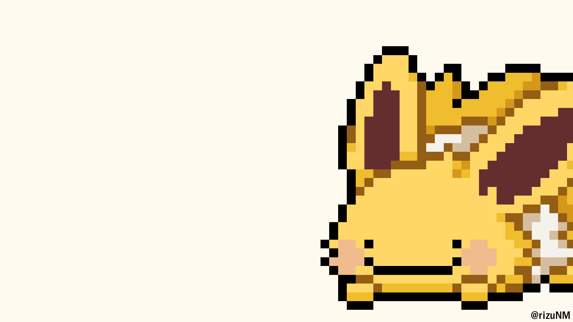 リズ ドット絵のpc壁紙作れた こういうのも面白そう T Co Ywhgbx6xs2 Twitter