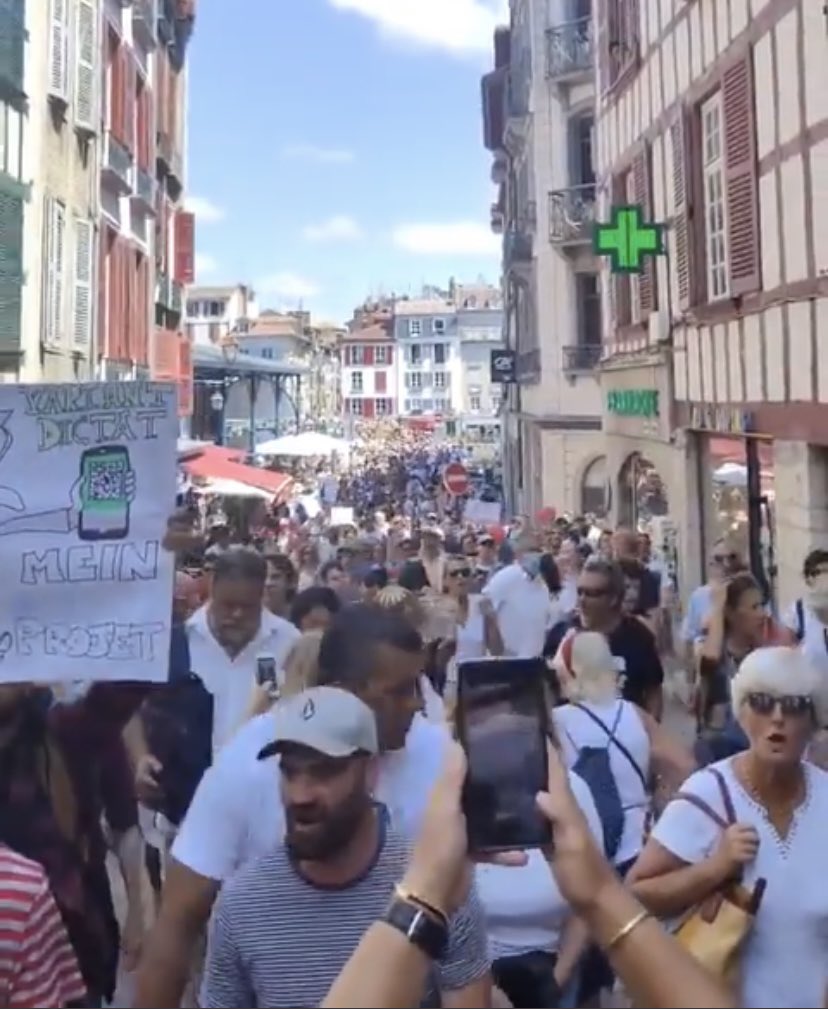 JBollee's tweet photo. Les images sont sans appel : le pays tout entier rejette le #PassDeLaHonte ! À Paris, #Trocadero, en province et dans les Outre-Mer, nous sommes au cœur du mois de juillet et la mobilisation est tout bonnement historique. Le pouvoir doit s’arrêter, maintenant ! #manifs24juillet https://t.co/8iiXC1ZLoq