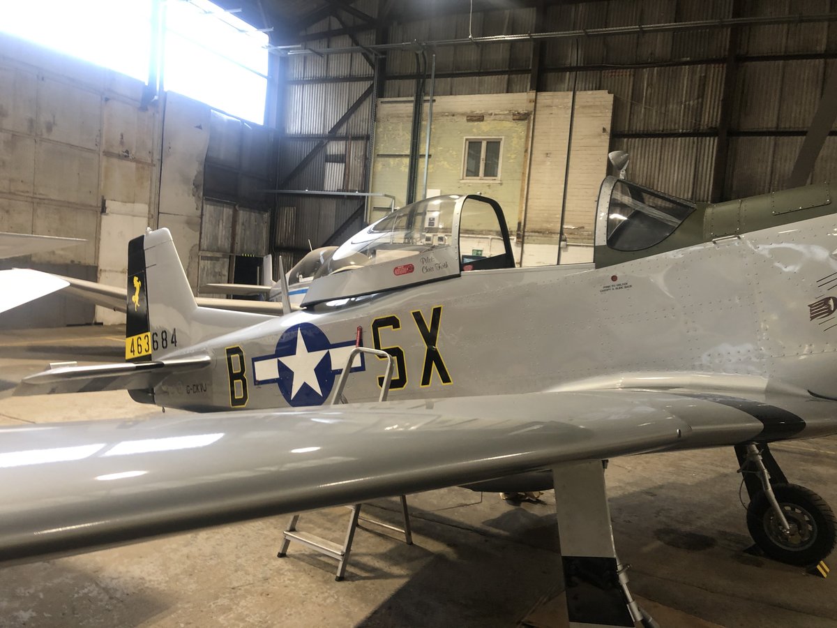 Aviatoradam's tweet photo. With a VFR return after departure not possible and all local IFR approaches below minima it's better to be on the ground and all that... Still popped into see Chris working on his T51 Mustang - first flight any day now. What a beauty!
#avgeek #t51 #mustang #laa #kitplane https://t.co/uqNqCN4Mvi