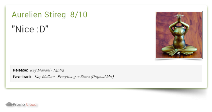 DjFlyBonzai's tweet photo. Aurelien Stireg supports: Kay Mallani - Tantra 8/10 #newrelease https://t.co/v5E0E25xE7  @bonzaimusic https://t.co/rqtxEK35uN
