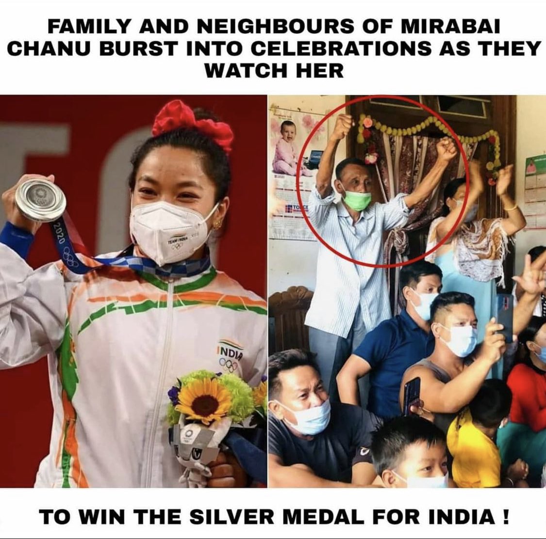 Congratulations <a href="/mirabai_chanu/">Saikhom Mirabai Chanu</a> for winning the 🥈Silver Medal at <a href="/Tokyo2020/">#Tokyo2020</a> . You nailed it and made India Proud. Take a BOW.