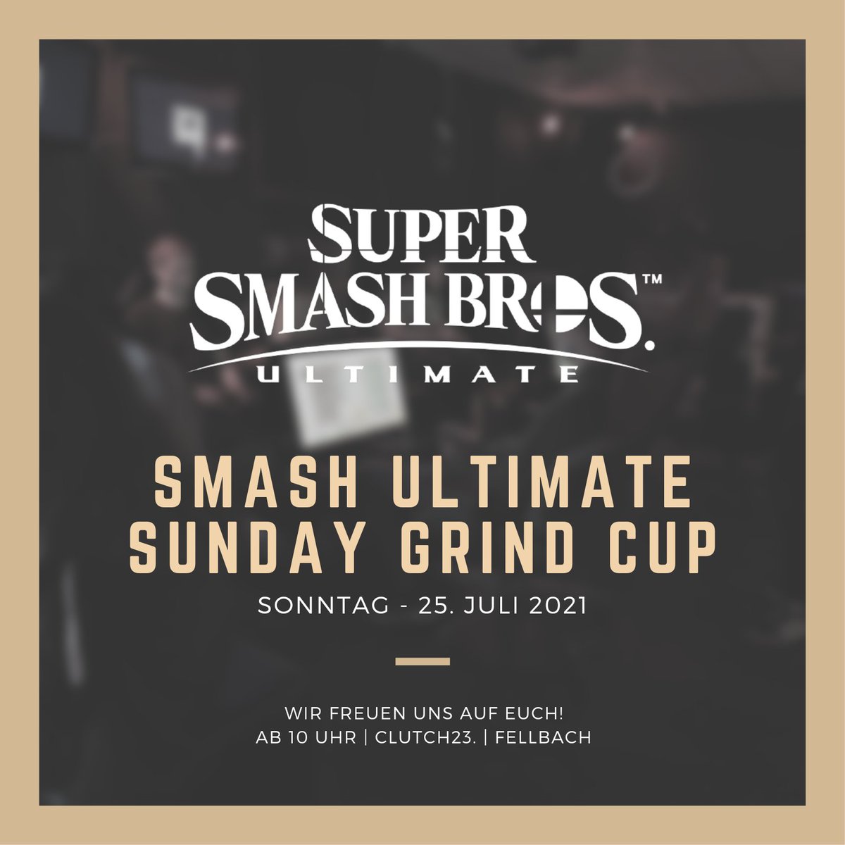 Sunday Grind Cup. 🔥
Sonntag ab 10 Uhr.
FREE ENTRY! Ohne Voranmeldung.
Nach dem Bracket dann das Crew-Battle <a href="/SFZsmash/">Star FighterZ</a> vs. <a href="/SSB_JaM/">JaM | Johns and Mashers</a>