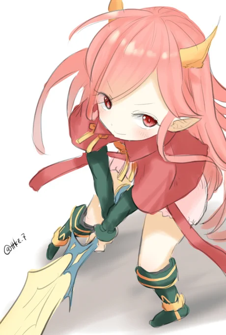 描きにくいー#式姫お絵かき60分一本勝負#レヴィア 