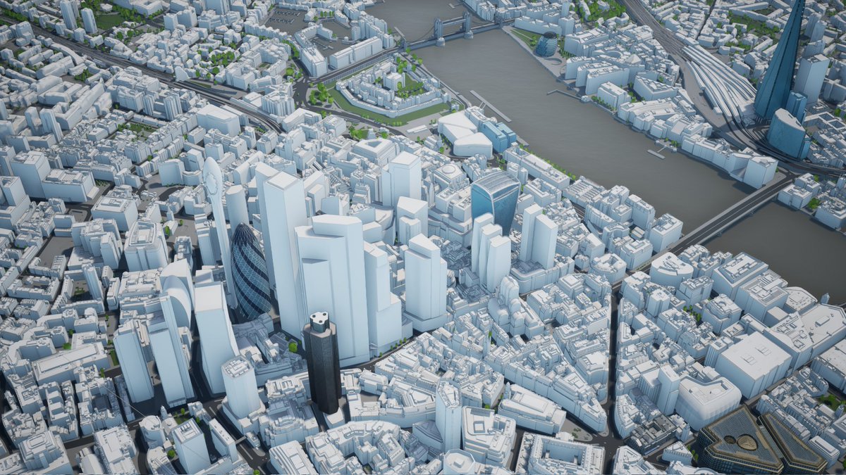 Adding latest consented developments into 3D Model of London and into the #ue4 powered <a href="/PlanCityApp/">Plan.City</a>. Info: plan.city 

#screenshotsaturday #London #skyline #skyscrapers