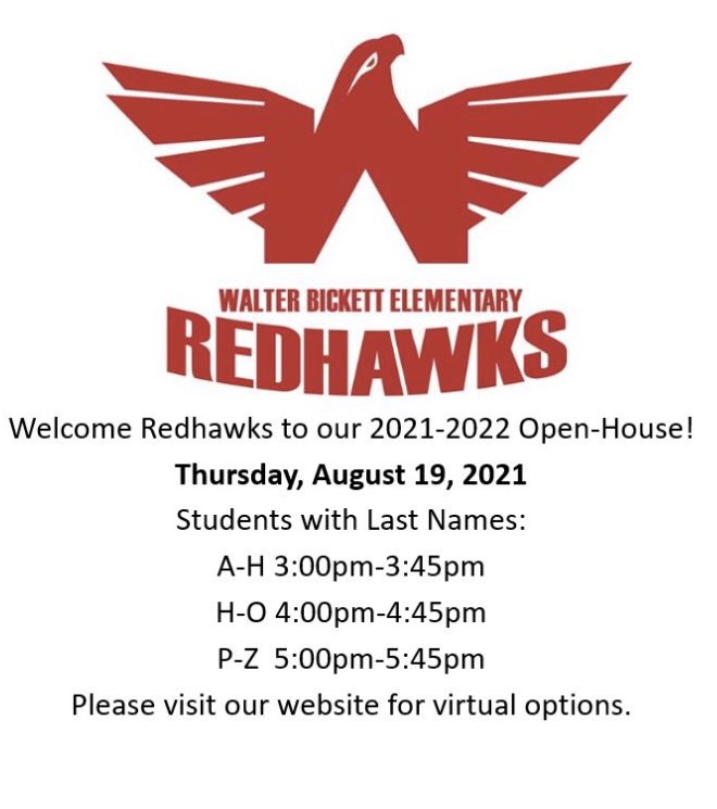 Walter Bickett Elementary School on Twitter Back RedHawks