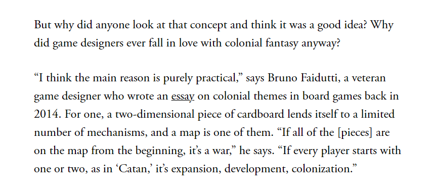 molleindustria's tweet image. Good article on colonialist themes in board games.
I totally disagree with this bit:
theatlantic.com/culture/archiv…