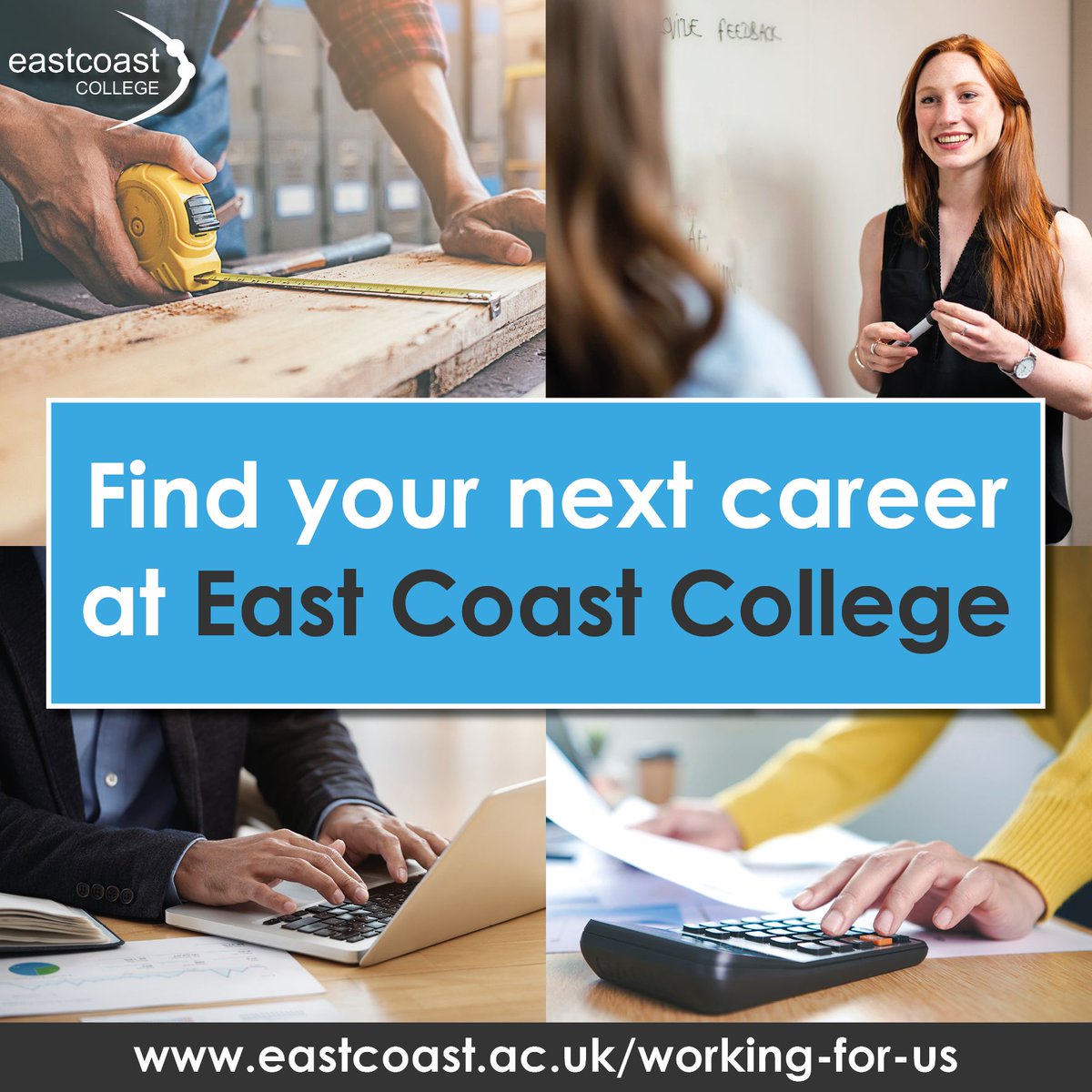 EastCoast_Coll's tweet image. Find your next career at East Coast College! View our current vacancies at buff.ly/317QCi1