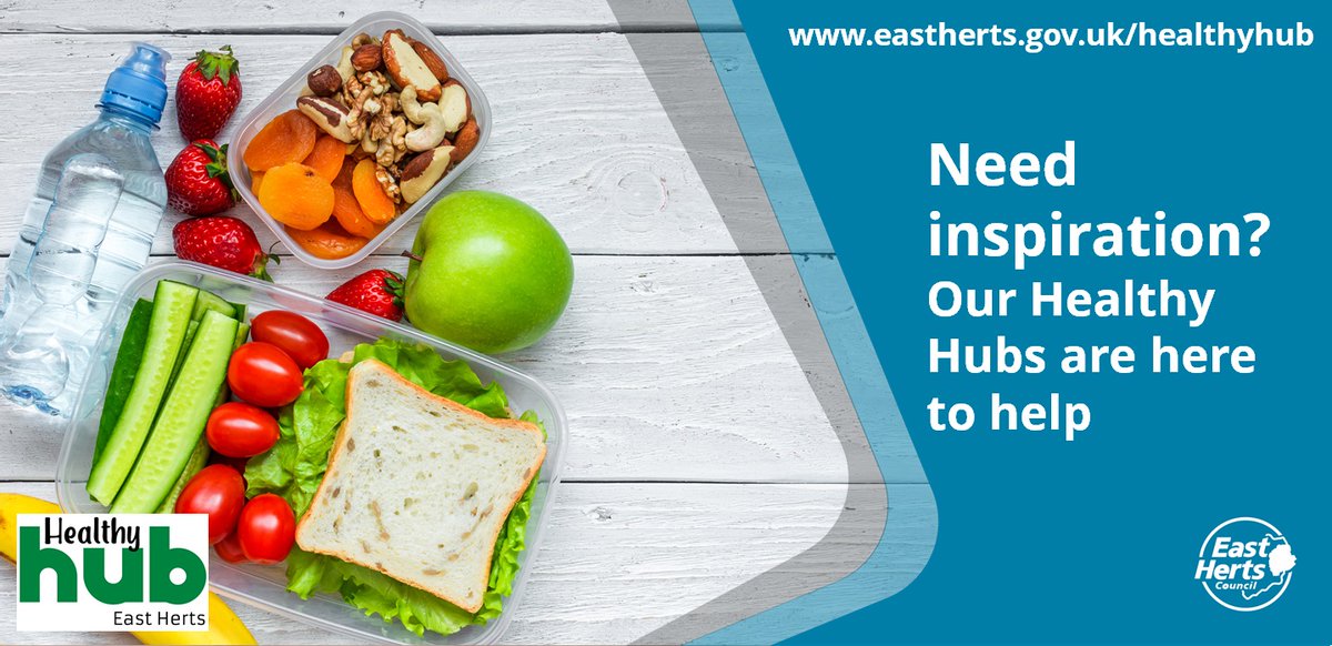 Be a healthy eating champion and keep your children’s snacks healthy this summer. Find inspiration on our website, and why not get your children involved in preparing their snacks too? 
eastherts.gov.uk/community-well…