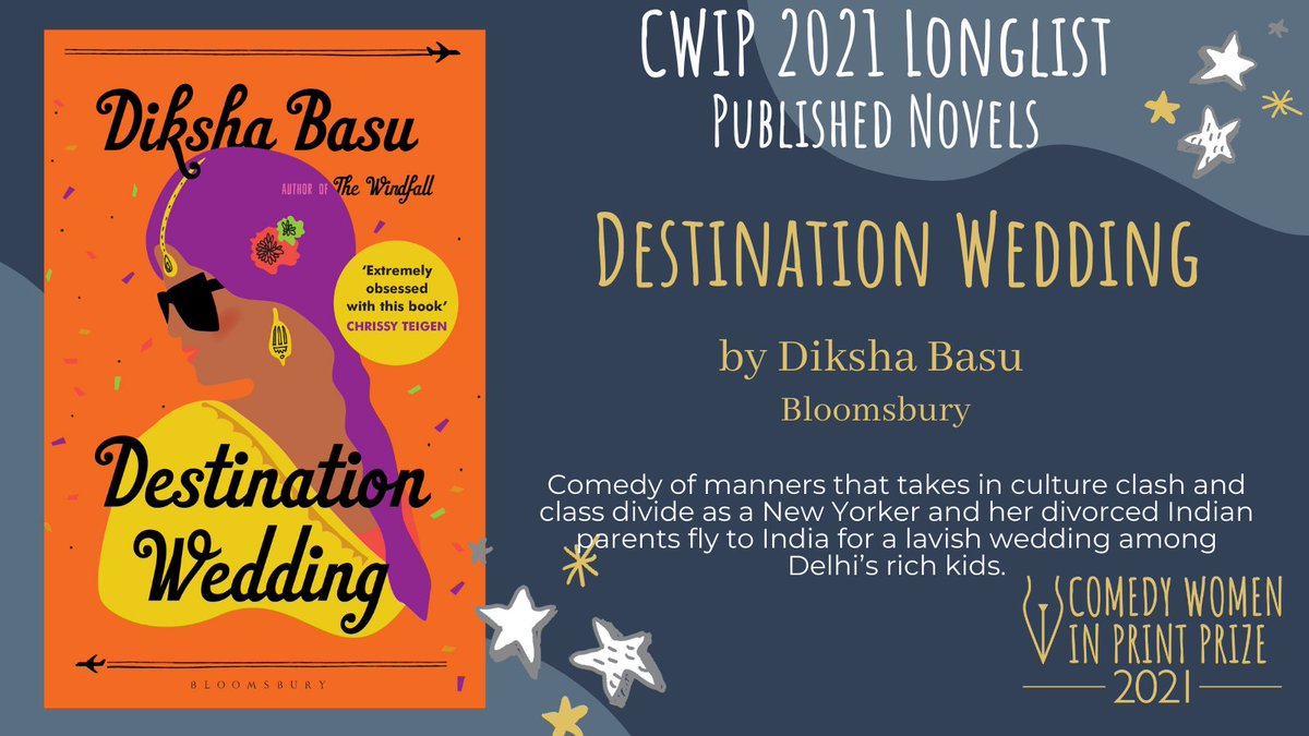 Comedy Women In Print (@cwipprize) on Twitter photo <a href="/dikshabasu/">Diksha Basu</a> Destination Wedding is another astounding addition to the published longlist! Grab a copy over at <a href="/bookshop_org_UK/">Bookshop.org</a> bit.ly/CWIPLonglist #CWIP #CWIPprize #longlist #wittywomen <a href="/dikshabasu/">Diksha Basu</a> Destination Wedding is another astounding addition to the published longlist! Grab a copy over at <a href="/bookshop_org_UK/">Bookshop.org</a> bit.ly/CWIPLonglist #CWIP #CWIPprize #longlist #wittywomen