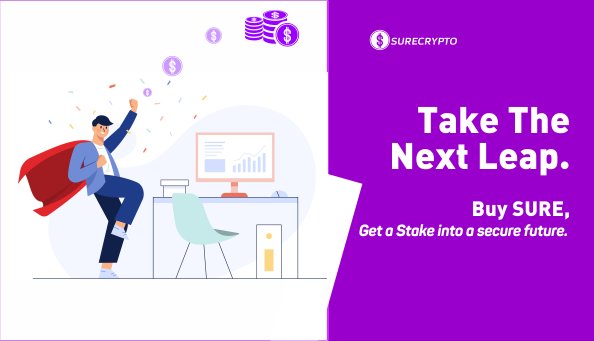 Secure a #future filled with opportunities.

Dedicated to always delivering the best service to SURE members,  we are making it easier for individuals around the world to be part of the revolution.

Get a front seat,  Buy Sure: SureCrypto.io/tokensale