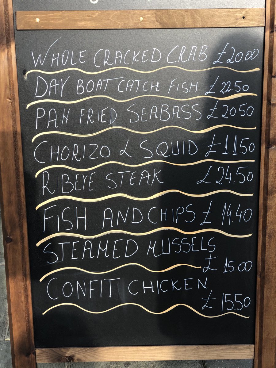 Great selection today from chefs local caught fresh crabs are amazing value …. Pop down to Monarch Kings road Brighton corner middle street