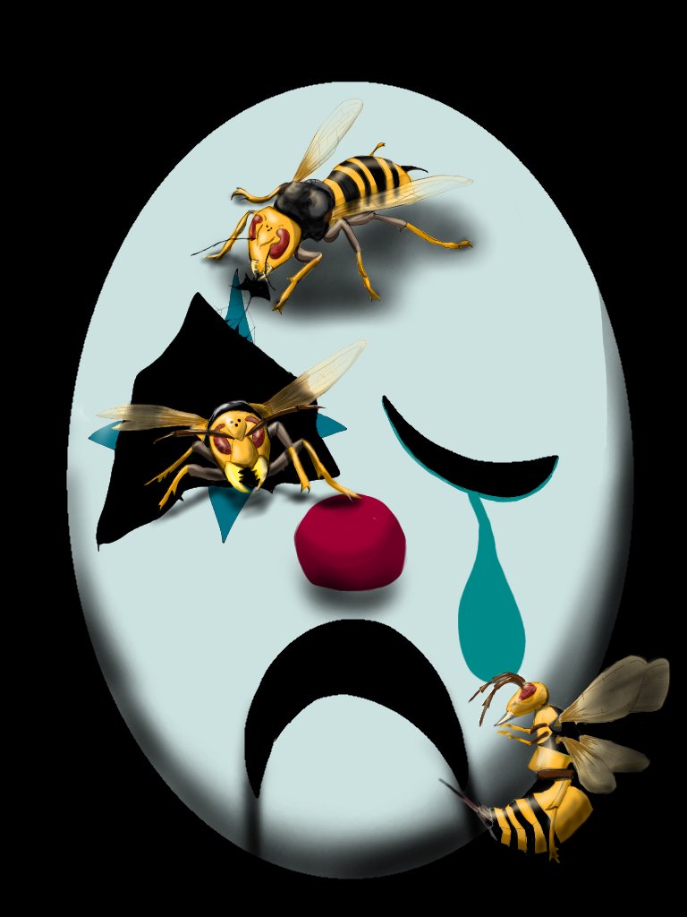 鍛冶屋 対で考えたイラストがようやく描けました 笑う門には福来る 泣きっ面に蜂 イラスト ホラー イラスト好きな人と繋がりたい 一次創作絵師拡散フェス01 いいねした人全員にフォローする アトリエの系譜 T Co Rasris5ypi Twitter