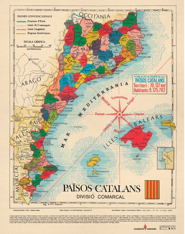 Som Països Catalans.
I de llengua, una!