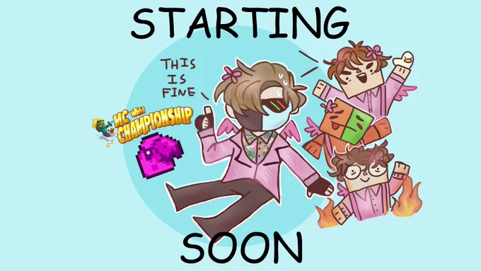 .. MCC is starting soon !! 

(rts are very cool but it's nothing official :D) 
#ranboofanart #pinkparrots #mcc15 @Ranboosaysstuff 