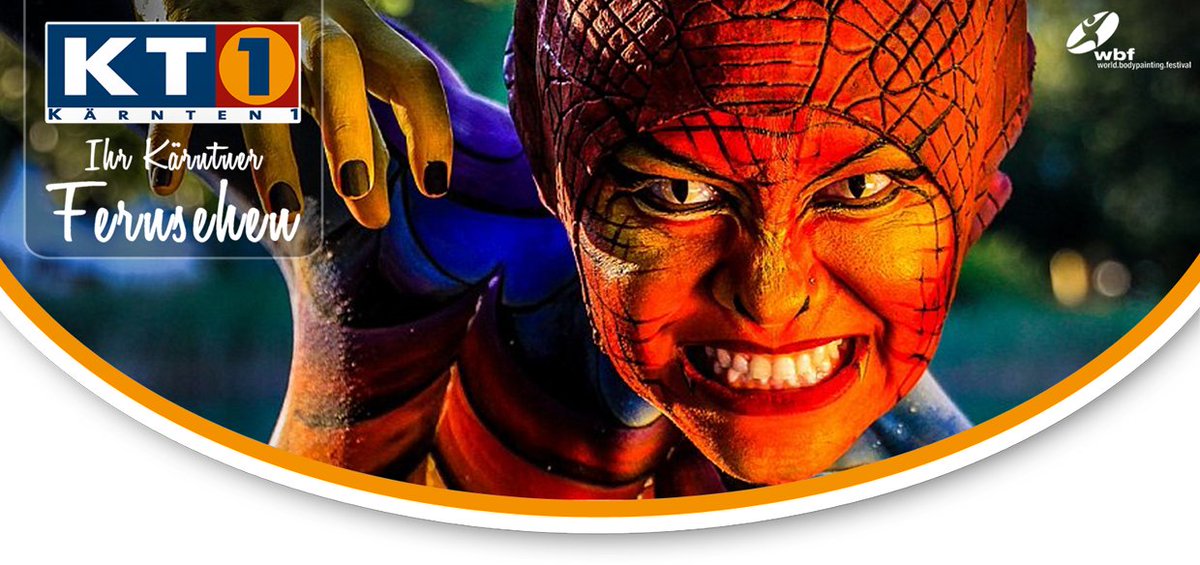 _KT1_'s tweet photo. **** Die WBF 2021 TV-SHOW **** live aus Kärnten in Österreich die TV-Show der WBF 2021 Special Edition.  455 Wettbewerber aus 48 Nationen in 17 Zeitzonen traten in der Woche an. World Bodypainting Festival - LIVE auf KT1 und Online unter: https://t.co/3pWnFXYtMI  #wbfestival2021 https://t.co/6pOY4dzGc1