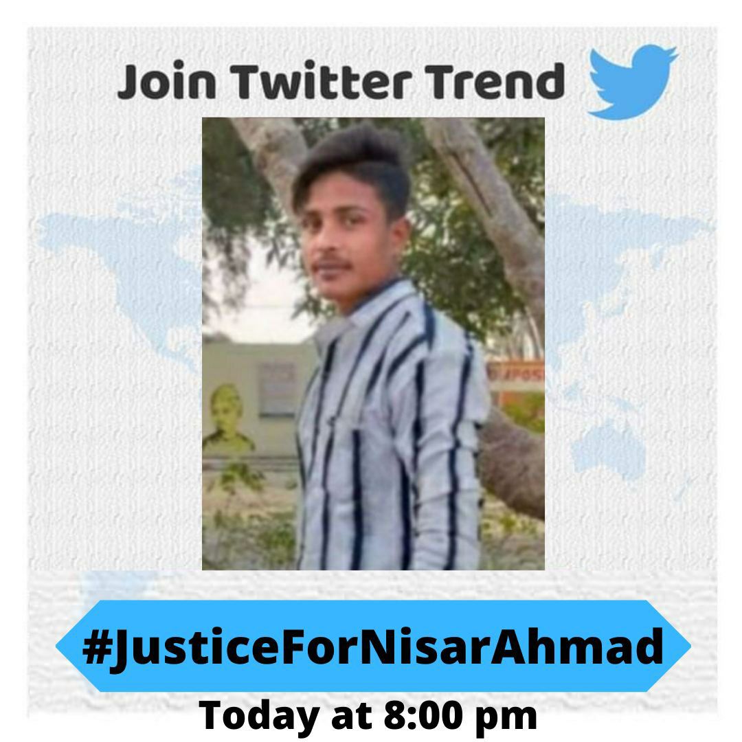 UUsaidamin's tweet photo. Aimim activist Nisar Ahmad was oppressed in U.P.
Every one should be ready at 8:pm and raise voice for him
So his family could get justice.

@SFI_NATIONAL
@imshaukatali
@aimim_national

#JusticeForNisarAhmad https://t.co/06LvydVyEo