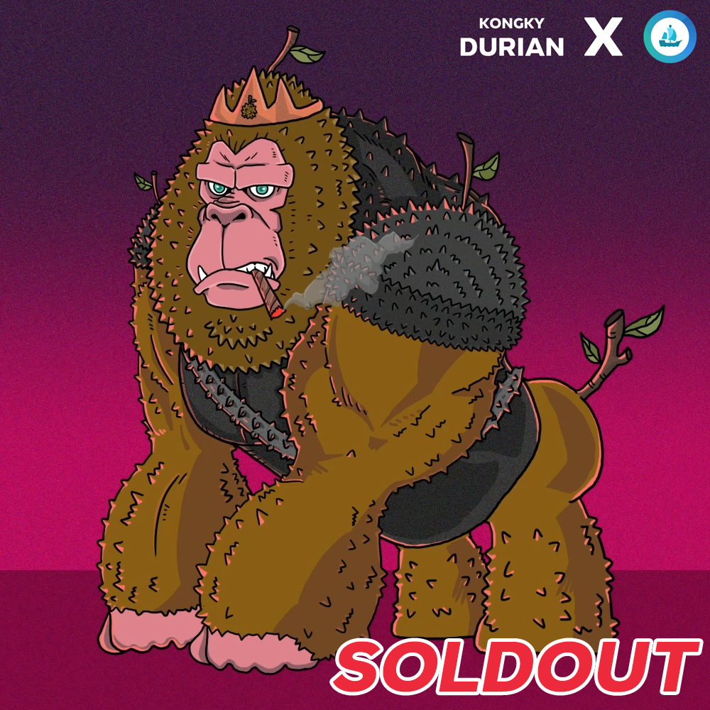 AkarachNFT's tweet photo. OLD OUT 🔥 Monkong (หมอนทอง)
thanks @NftThai
Monkong is the king of fruits . be a king and warrior take care of the fruit kingdom . Monkong was chosen as 1 of 11 artists of DURIAN NFT events in Thailand.Participating
#DurianNFT #DuItYaStyle #NFT #nftcollector #NFTartists https://t.co/uxigvgcCcy