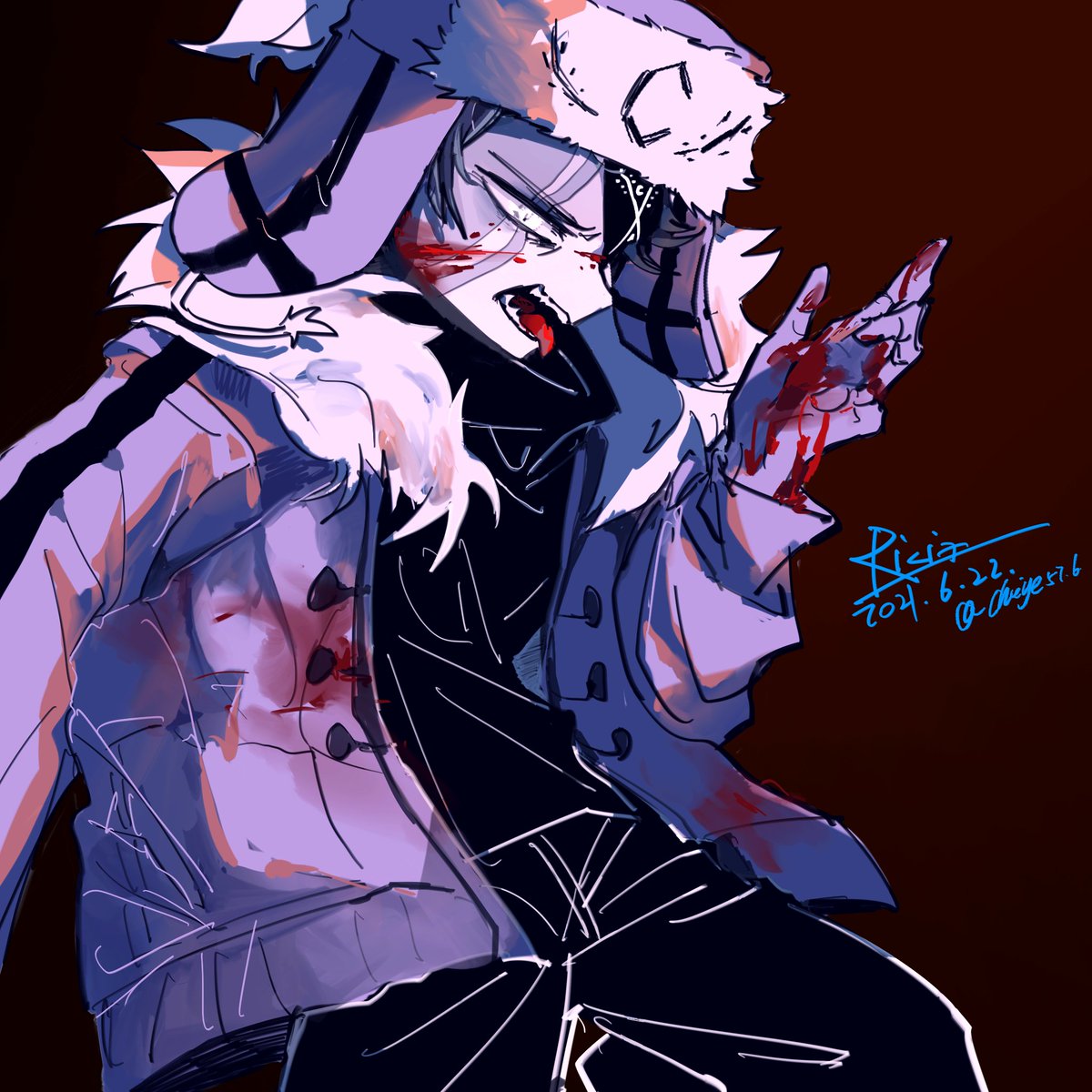 chiye576's tweet photo. ooc严重的ruv(´｀;) 
#FNF 
#Ruvfnf https://t.co/HgKhHFrhP4