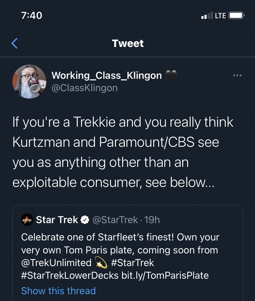 TeilynPlays's tweet image. Fandumb Menace: NuTrek doesn’t even have merch!

Merch: *exists*

Fandumb Menace: CBS sees you as an exploitable consumer! They just want money!