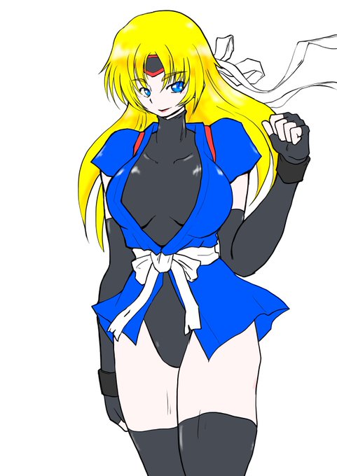 仕事してたら急におっぱいが描きたくなったのでアメリカンおっぱい忍者描きました #マーシャルチャンピオン 