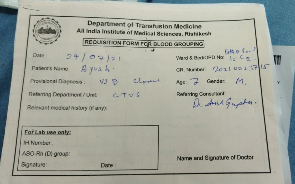 PahadoSayHain's tweet photo. ऋषिकेश एम्स मे 7 साल के बच्चे की सर्जरी होनी है 4 यूनिट ब्लड चाहिए कोई भी ब्लड ग्रुप चलेगा,कृपया जितनी जल्दी हो मद्दद करें। 
संपर्क सुत्र- 70426 47434,8938087507
@pahadinaari @neelupahadimann @tisamit @shekharvermabjp @Abhiisshhek @The_NehaJoshi @BloodDonorsIn https://t.co/2DlUdAxlXS