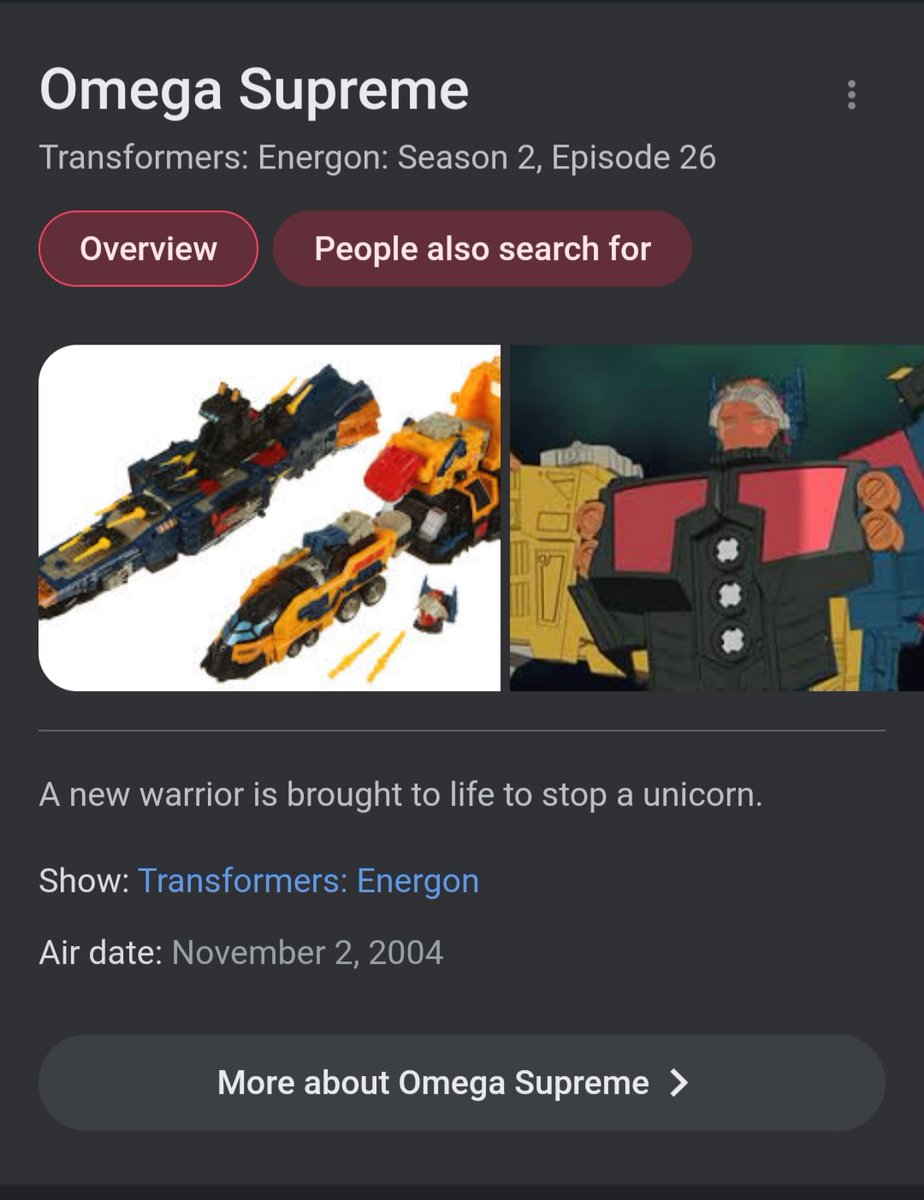 The original transformers mlp crossover. Thanks Google!