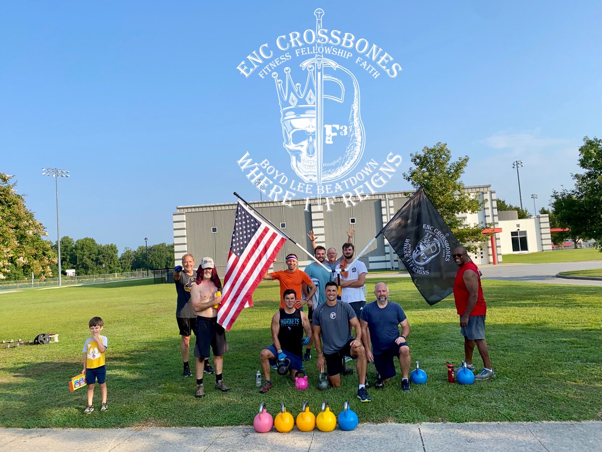 F3Abu's tweet photo. @F3ENC 10 PAX enjoyed a little Christmas in July with the 12 Days of KBs. https://t.co/kW1JbKmUFL