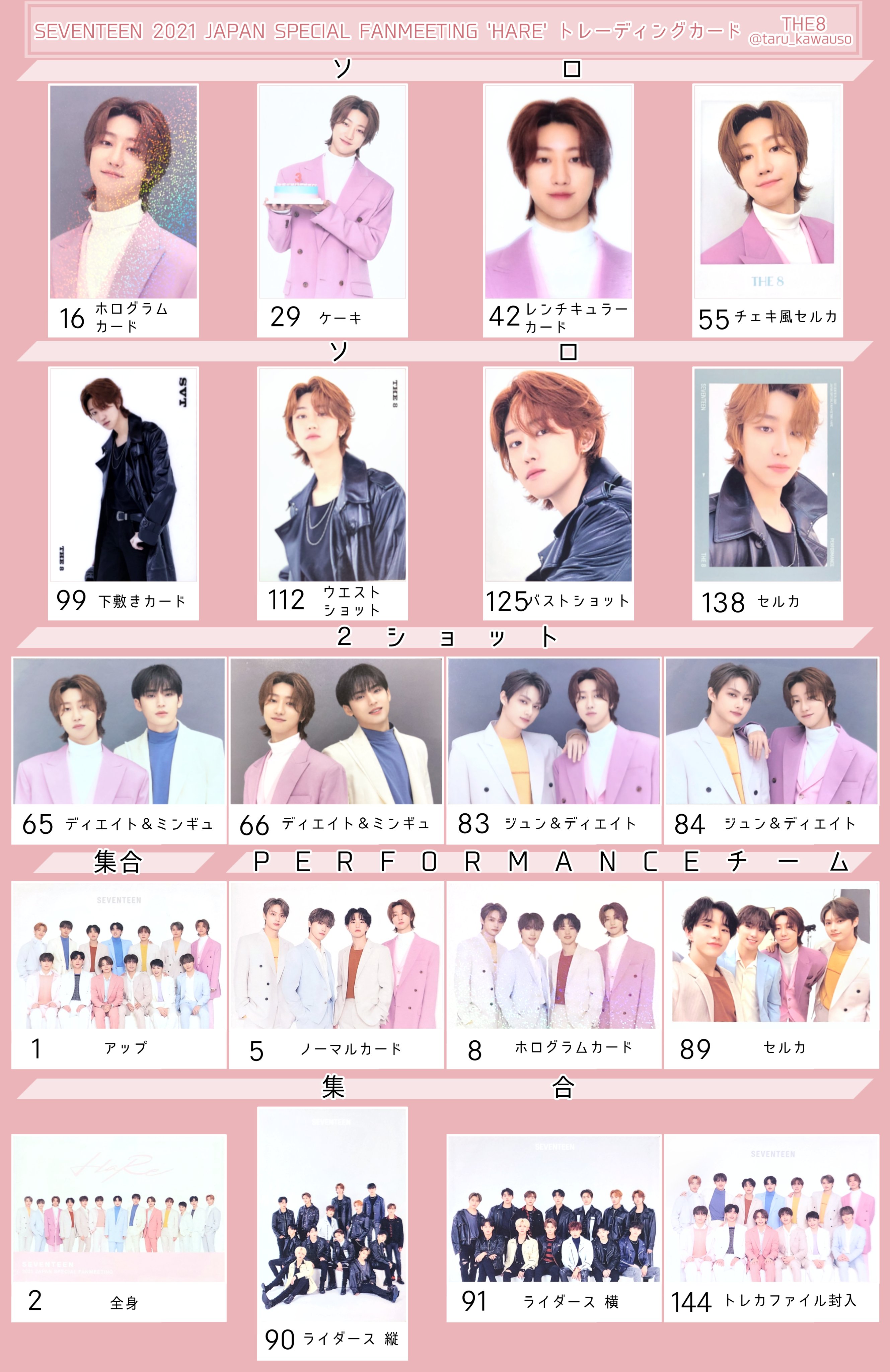 SEVENTEEN HARE トレカ　10パックタレントグッズ