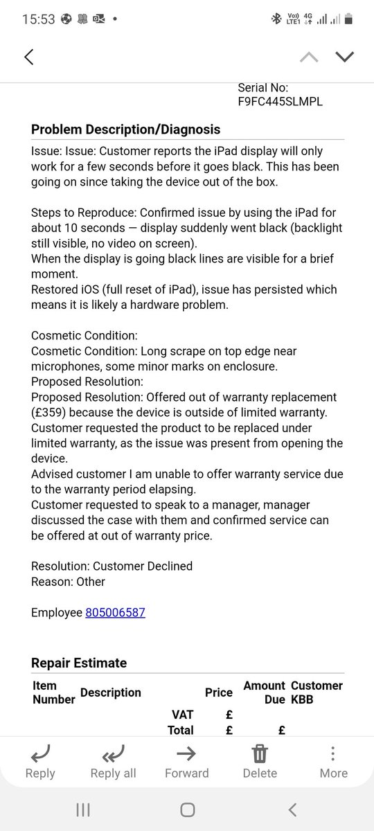 <a href="/Apple/">Apple</a> <a href="/AppleSupport/">Apple Support</a>. I am at you store <a href="/CoventGardenLDN/">Covent Garden</a> today to get my ipad📱sorted. I bought a product in pandemic, which came defective, and despite lockdowns you re claiming you won't replace because it is out of warranty? A product that came defective? I feel cheated 😕