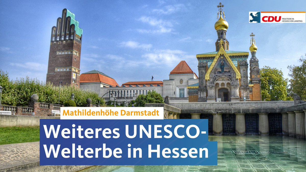 ines_claus's tweet photo. Klasse! Die Künstlerkolonie #mathildenhoehe ist mit ihrem einzigartigen architektonischen Ensemble ein Aushängeschild für das vielfältige kulturelle Erbe in #Hessen, das nun auch international als außergewöhnlich und weltweit bedeutend anerkannt wird. https://t.co/UvpHiFMu4n